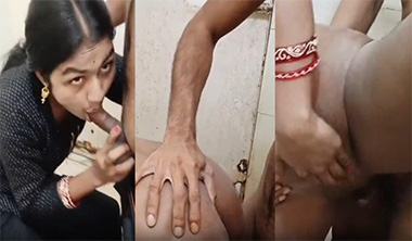 Desi Horny Wife Fucking in the Bathroom