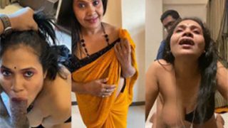 Desi Mallu Aunty Blowjob – Standing Sex HD